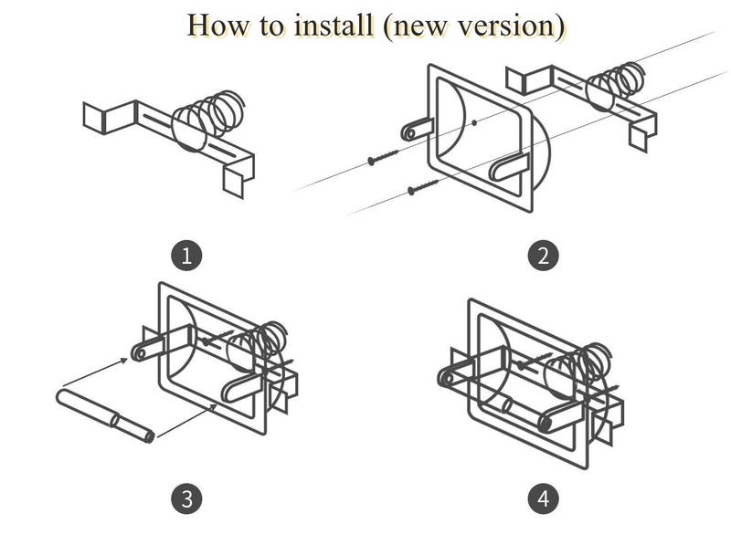 M2cbridge حامل ورق الحمام بتصميم فندقي من الفولاذ المقاوم للصدأ M2cbridge 18/8 مع تشطيب نيكل مصقول ومثبت خلفي للجدران الخشبية/الأسمنتية - Image 5